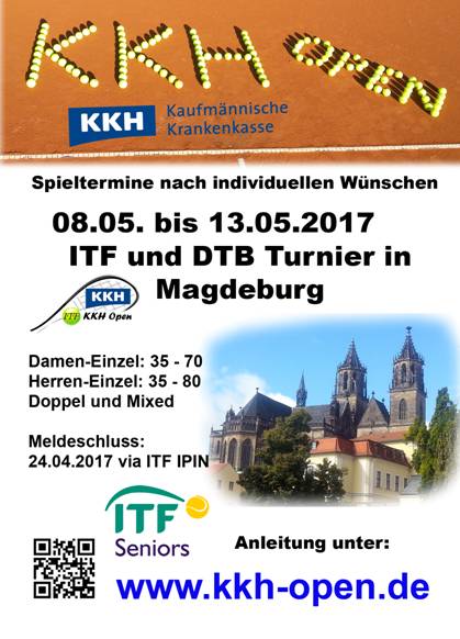2. KKH Open vom 8. bis 13. Mai in Magdeburg
