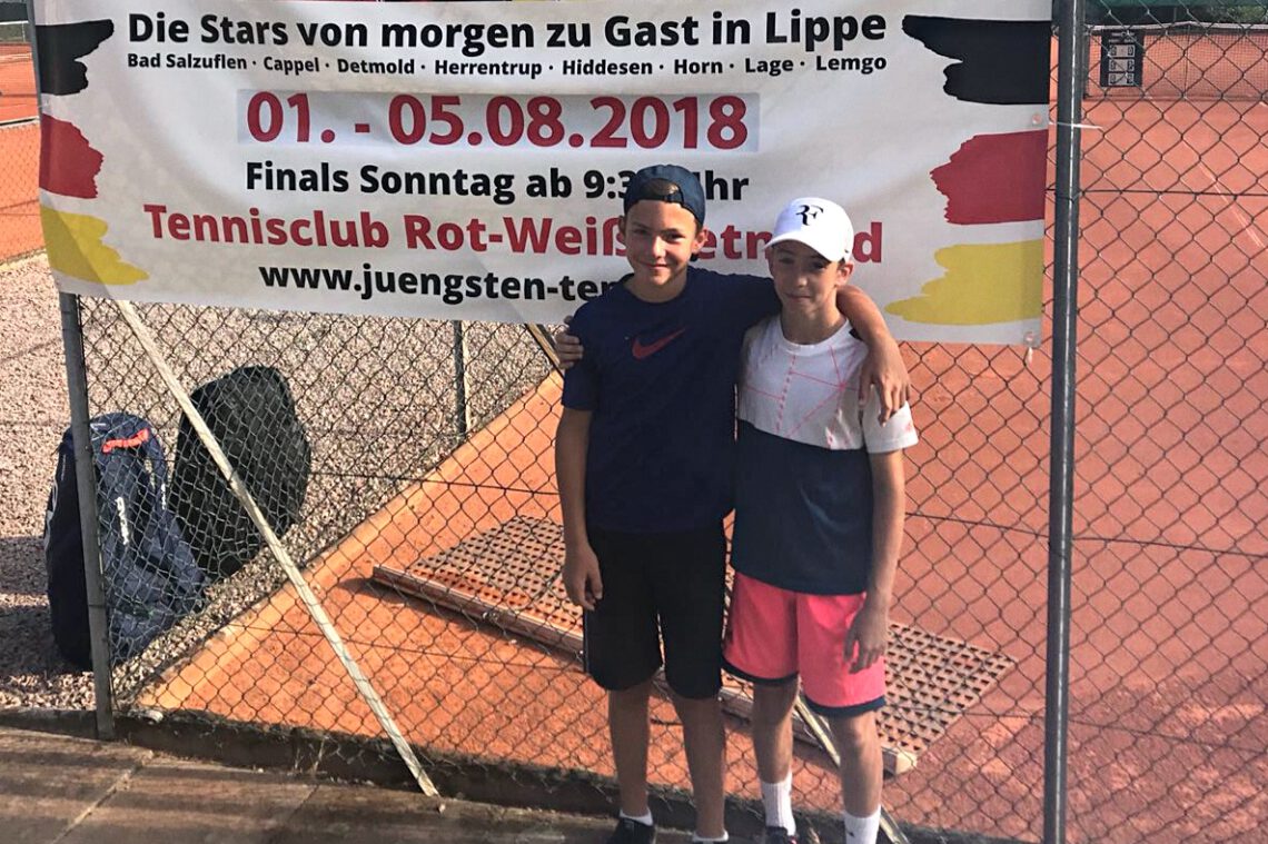 Emilio, Hannes und Felix aus dem TCM-Junior-Team beim Nationalen Deutschen Jüngsten-Turnier in Lemgo aktiv