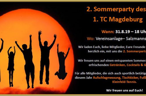 2. Sommerparty des 1. TC Magdeburg